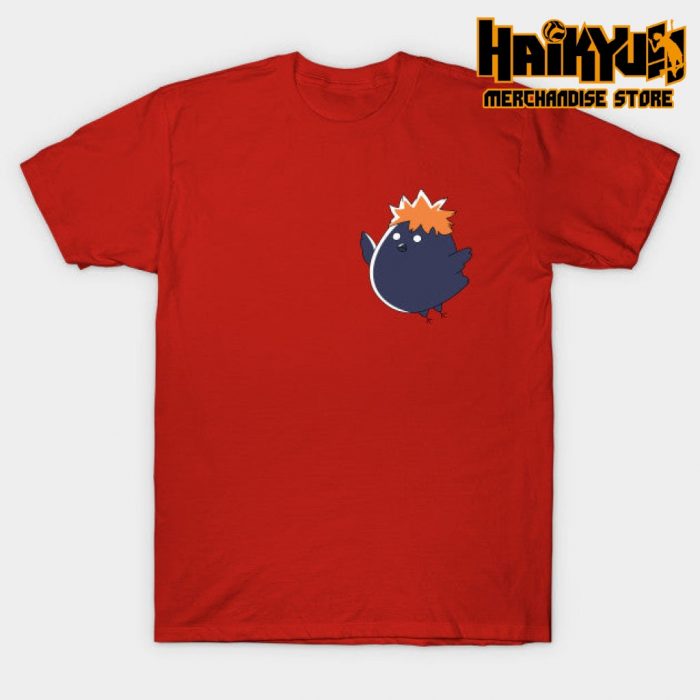 Chibi Crow Hinata T-Shirt Red / S