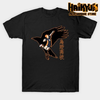 Flying Hinata Shouyou T-Shirt Black / S