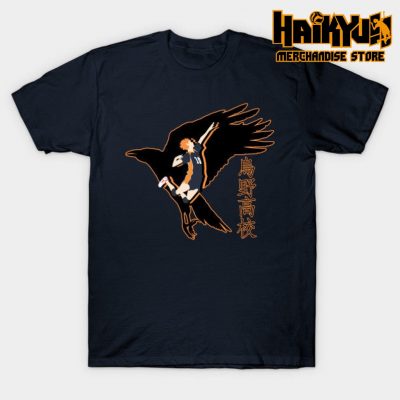 Flying Hinata Shouyou T-Shirt Navy Blue / S