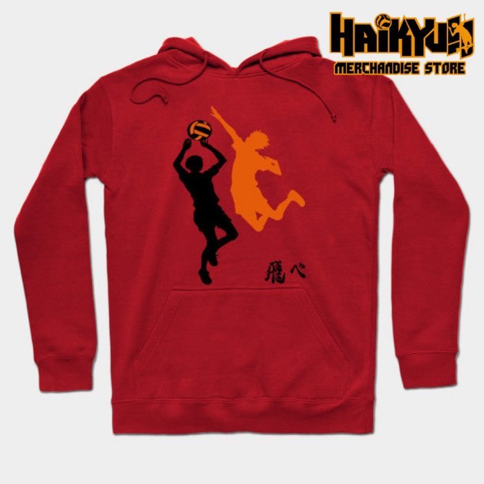 Haikyuu Shadow Hoodie Red / S