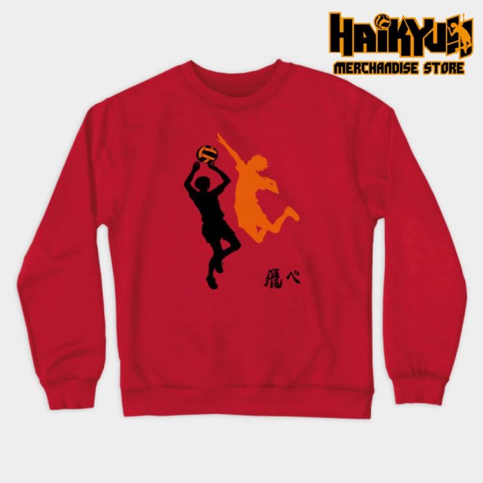 Haikyuu Shadow Sweatshirt Red / S