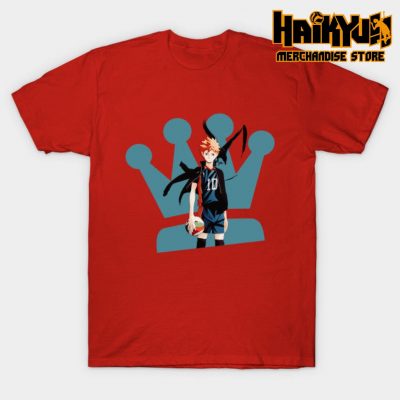 Hinata Shouyo With Crown T-Shirt Red / S