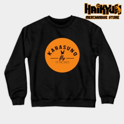 Karasuno Fly To The Skies Sweatshirt Black / S