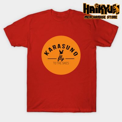 Karasuno Fly To The Skies T-Shirt Red / S