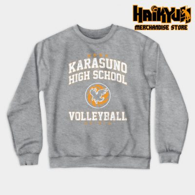 Karasuno High School Volleyball Sweatshirt Gray / S