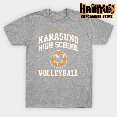 Karasuno High School Volleyball T-Shirt Gray / S