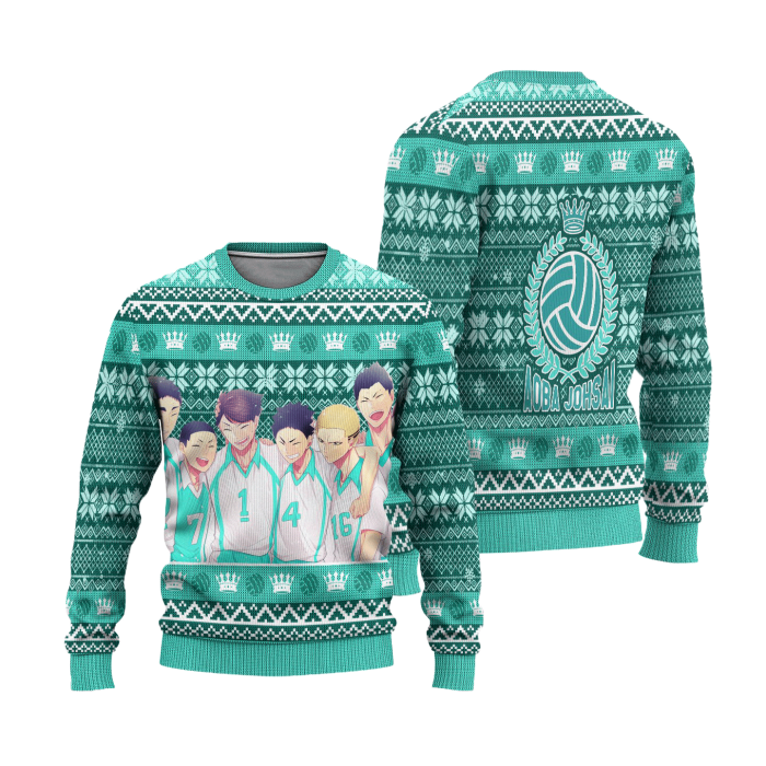 Aoba Johsai Haikyuu Ugly Christmas Sweater